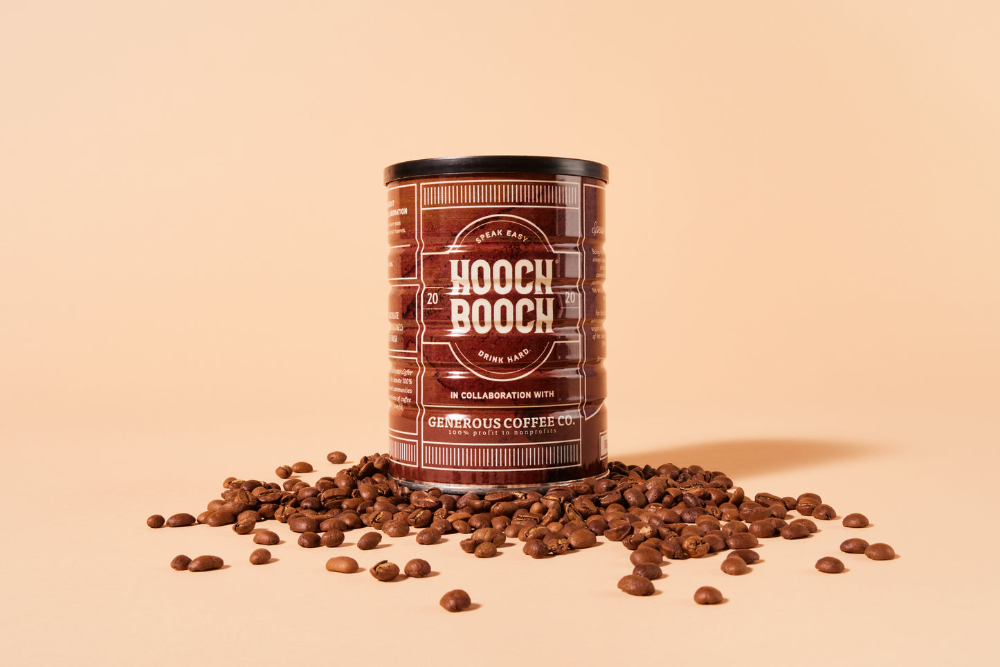 Hooch Booch x Generous Coffee Tin - Whole Bean